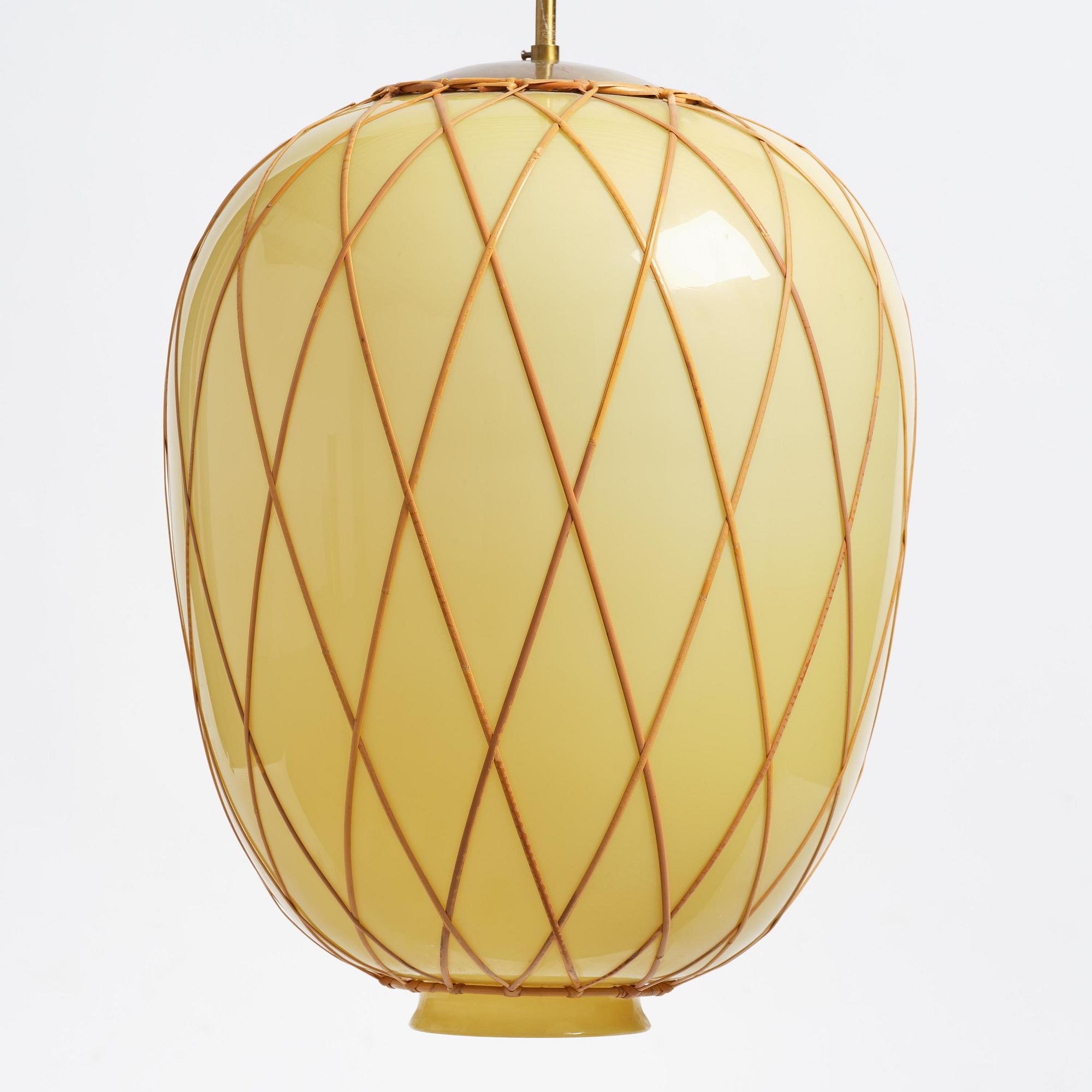Harald Notini, a ceiling lamp model "11555", Arvid Böhlmarks Lampfabrik, Stockholm, 1940s.