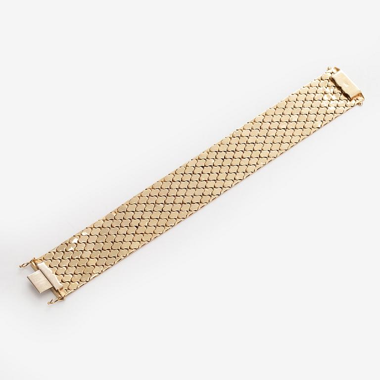 Armband i 14K trefärgsguld.