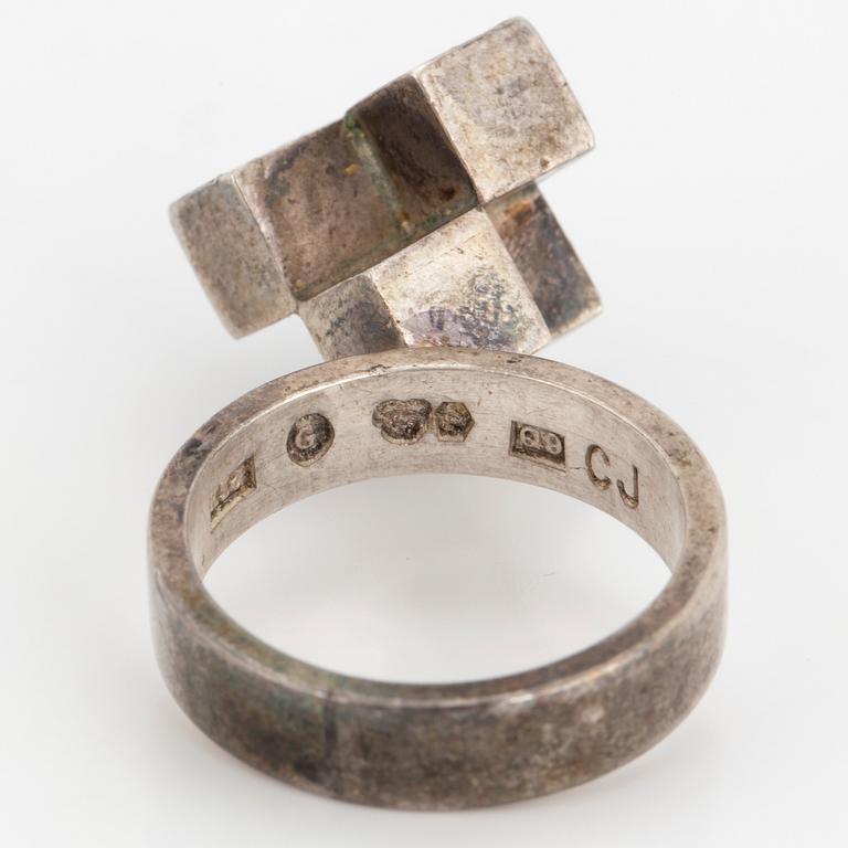 CECILIA K I JOHANSSON, a silve ring from Gothenburg, 1966.