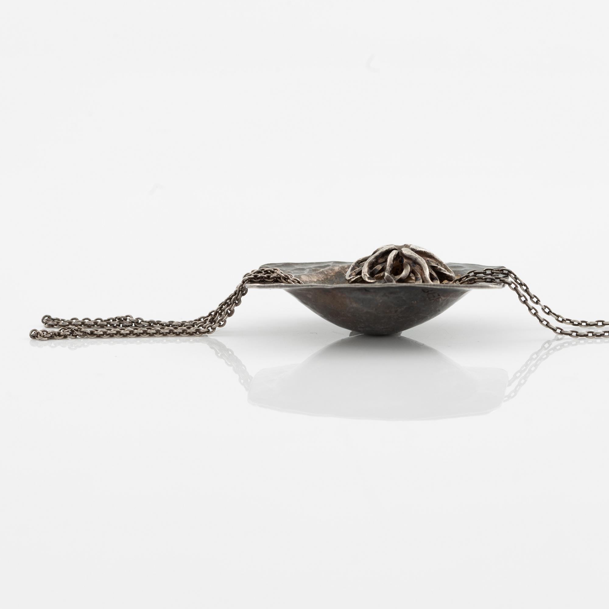 Rosa Taikon, & Bernd Janusch, a necklace, silver, Stockholm 1971.