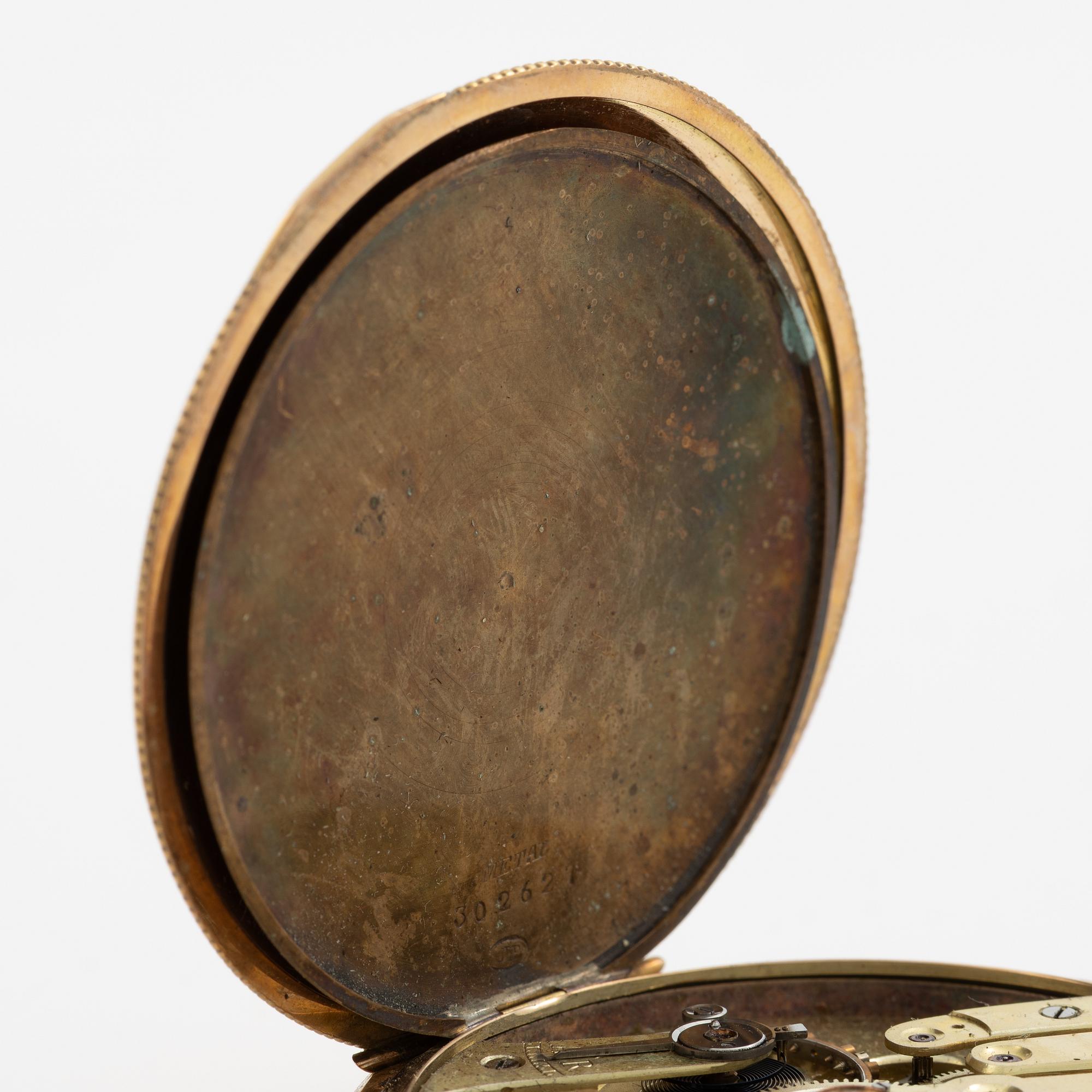 Pocket watch, hunter, 53 mm.