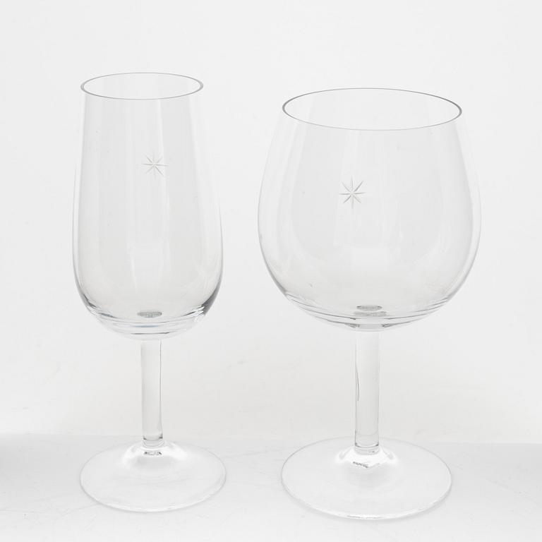 Signe Persson-Melin, glasservis, 19 delar "Bouquet", Kosta Boda.