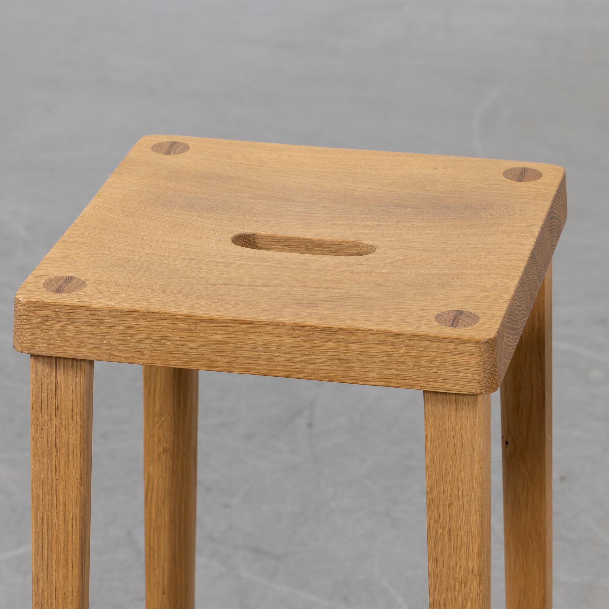 Bar stools, a pair, Tre Sekel, 2010s.