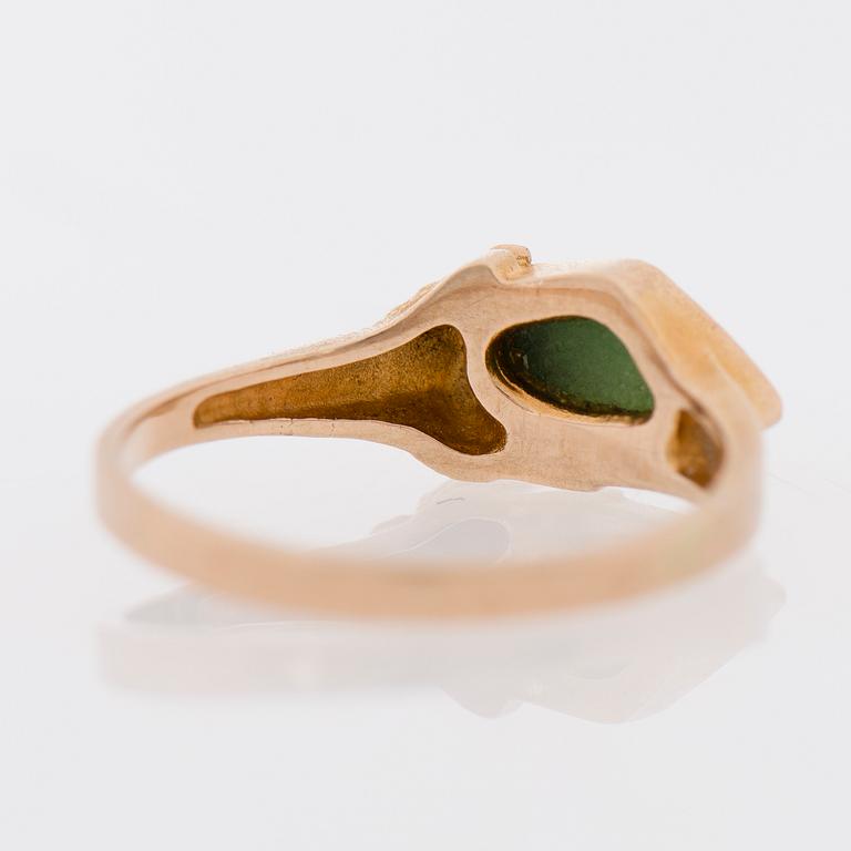 SORMUS, zoisiitti, 14K kultaa. Björn Weckström, Lapponia 1979.