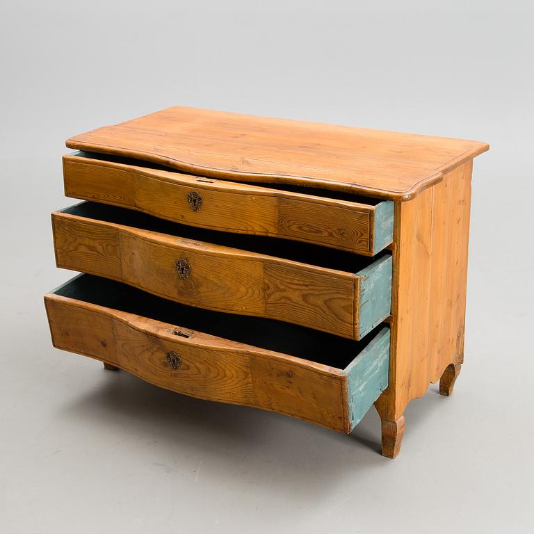 A 18th century chest of drawers.