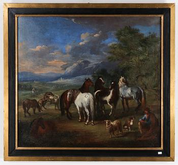 OKÄND KONSTNÄR, olja på duk, 1700-tal.