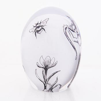ELLA VARVIO, a glass sculpture, signed Ella Varvio 2017.