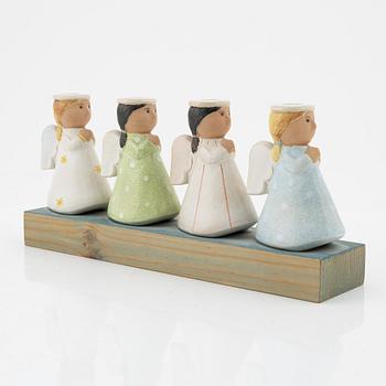 Lisa Larson, adventsljusstake, K-Studion Gustavsberg, signerad.