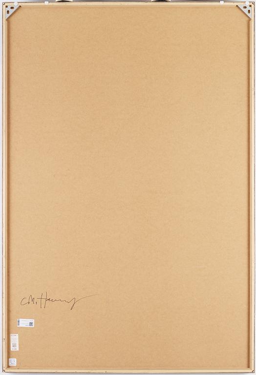 Carl Michael von Hausswolff, fotografi ur Red Series signerad a tergo.