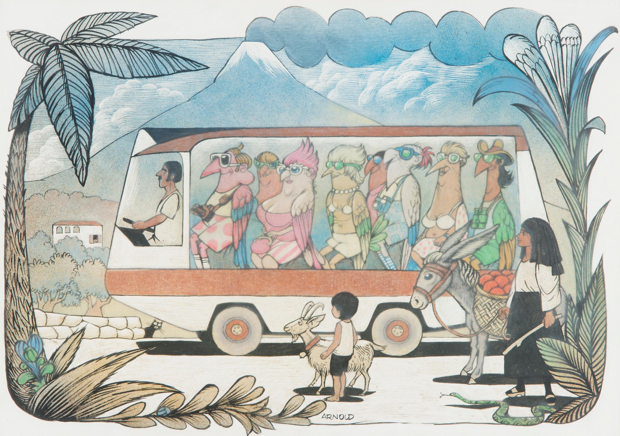 Hans Arnold, Turistbuss.