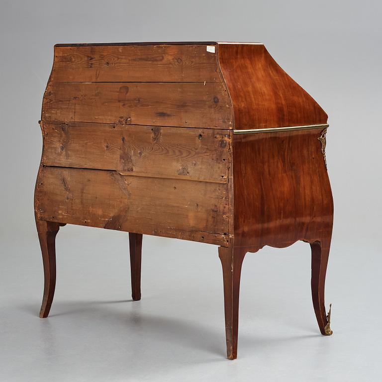 A Swedish Rococo 18th century secretaire in the manner of Lars Nordin (master in Stockholm 1752-73).