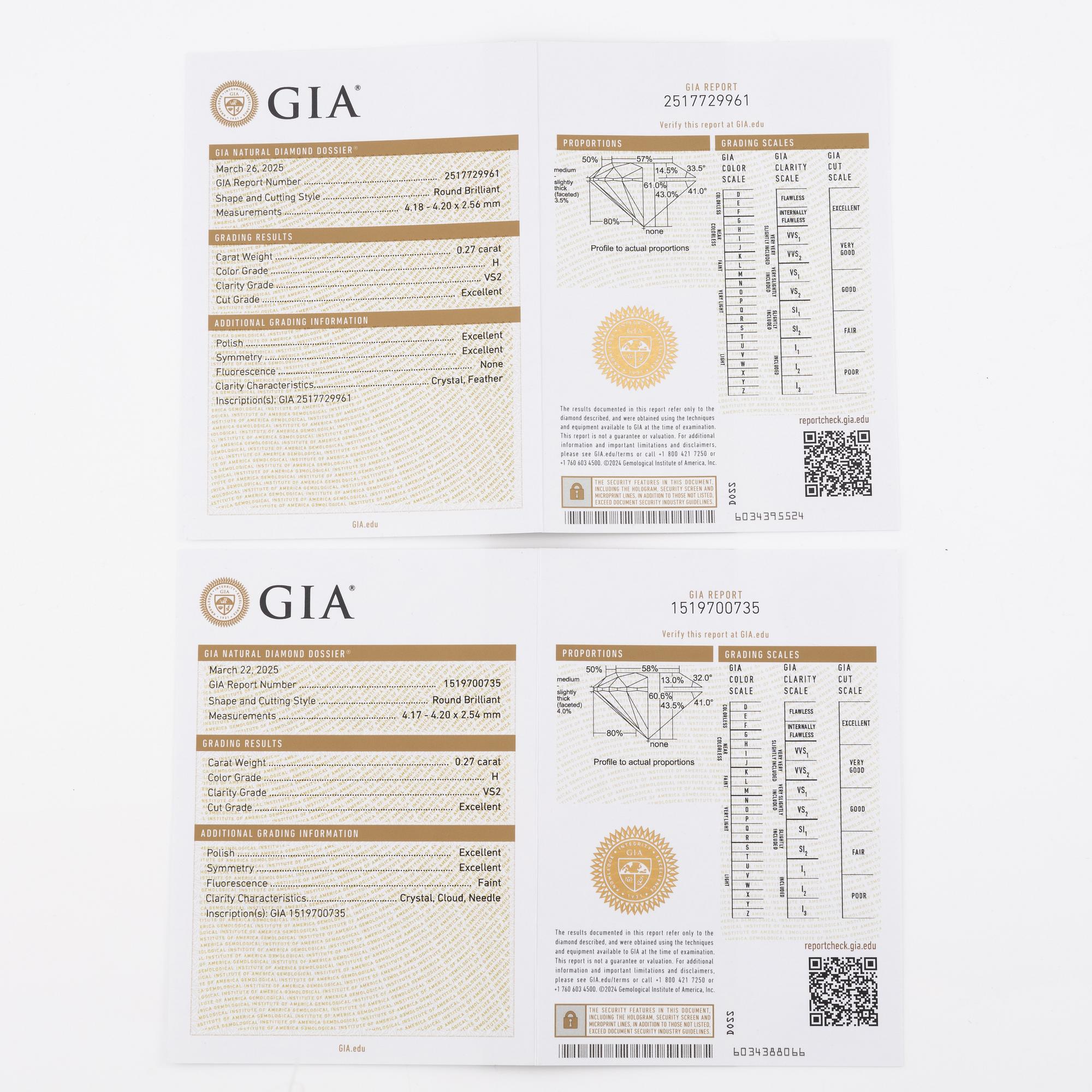 Earrings, 18K white gold with brilliant-cut diamonds.