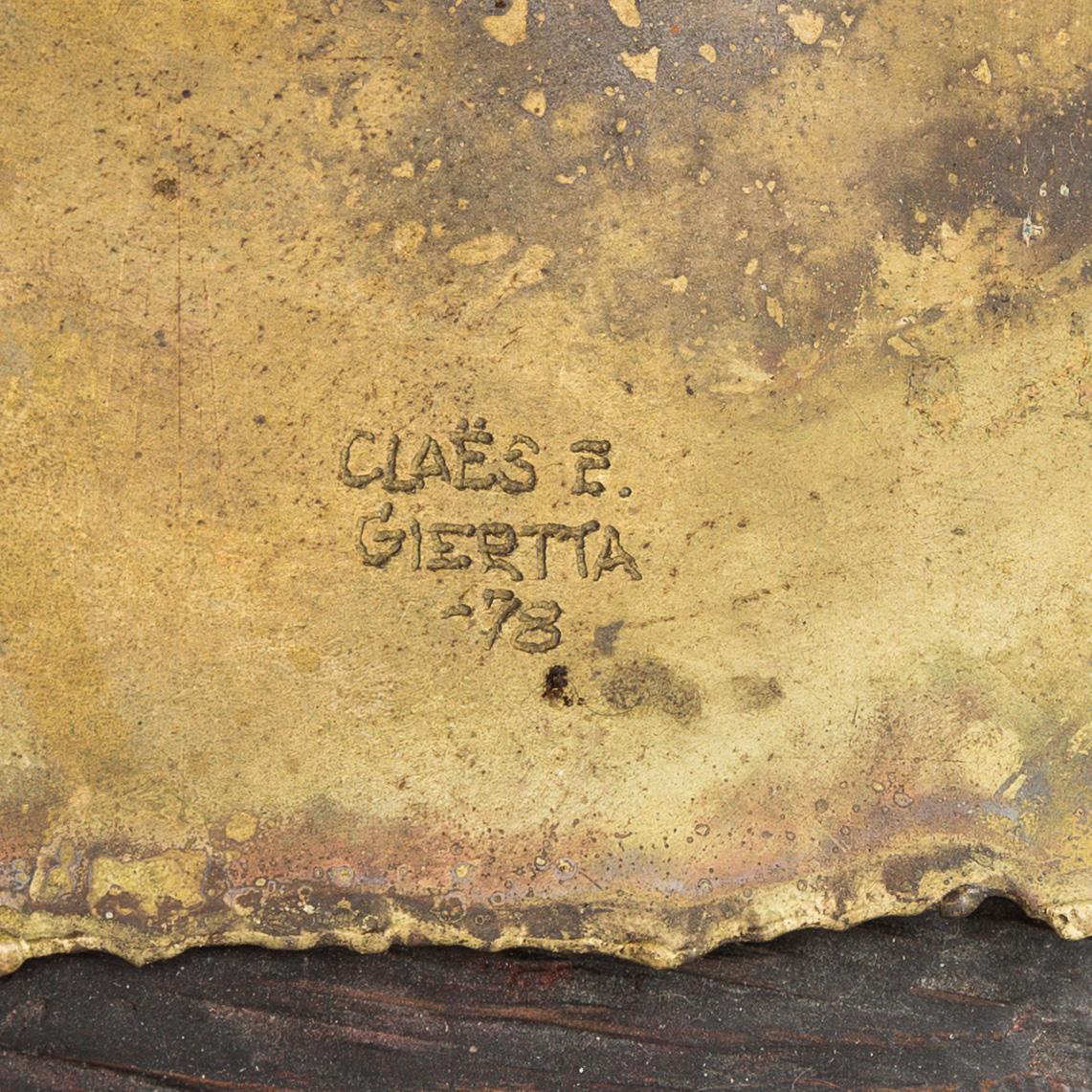 CLAËS E. GIERTTA, a sculpture, signed and dated 1978.