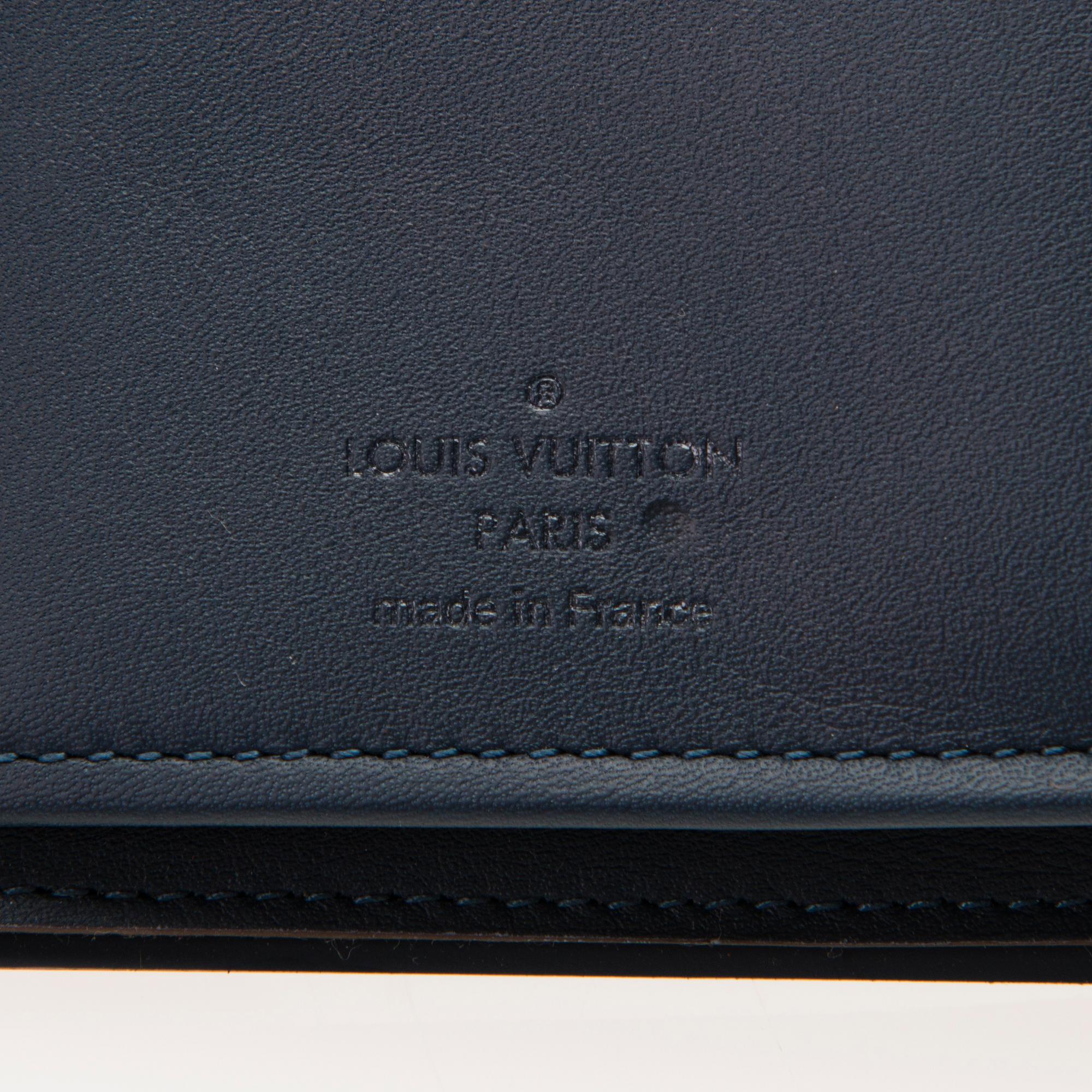 LOUIS VUITTON Damier Ebene Brazza Wallet.