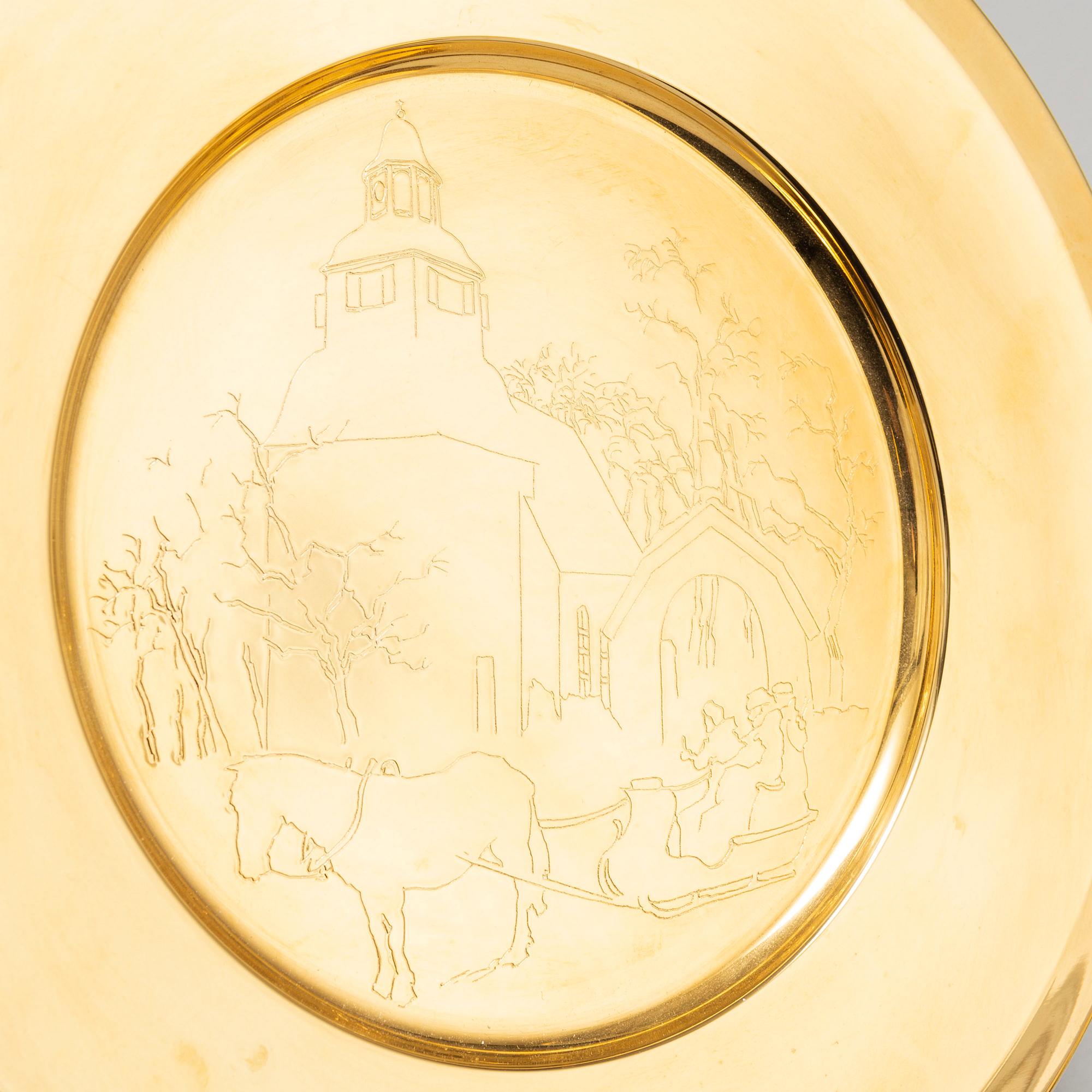 JULTALLRIKAR, 12 st, mässing, Skultuna, 1970/80-tal.