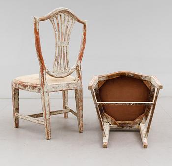 STOLAR, 1 par, sengustavianska, omkring år 1800.