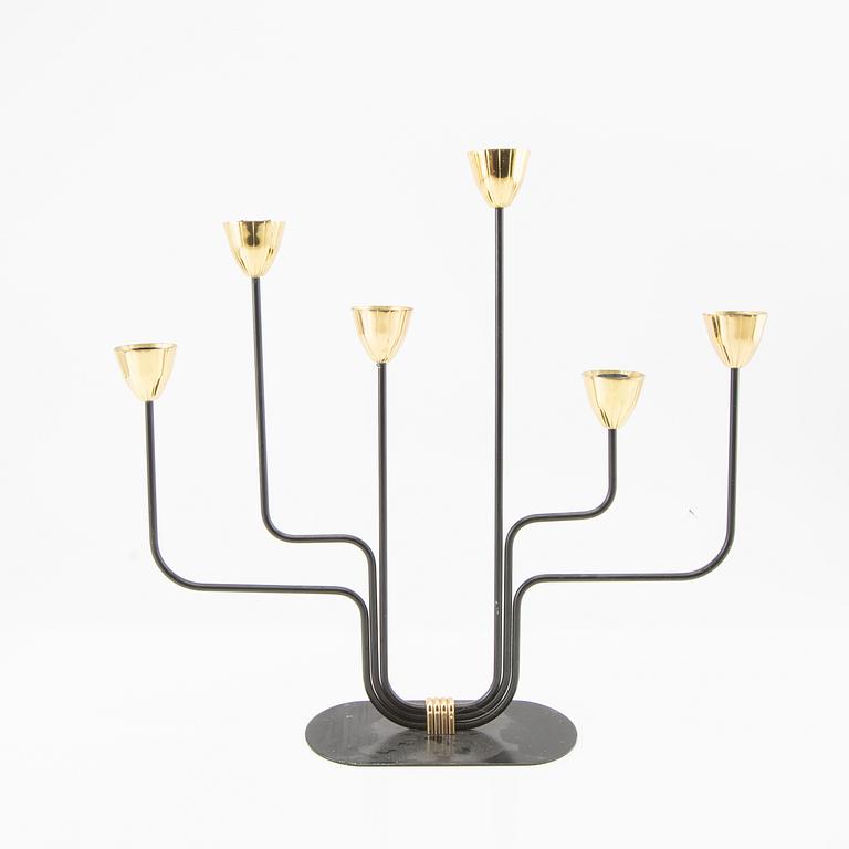 Gunnar Ander, candelabra, Ystad Metall, second half of the 20th century.