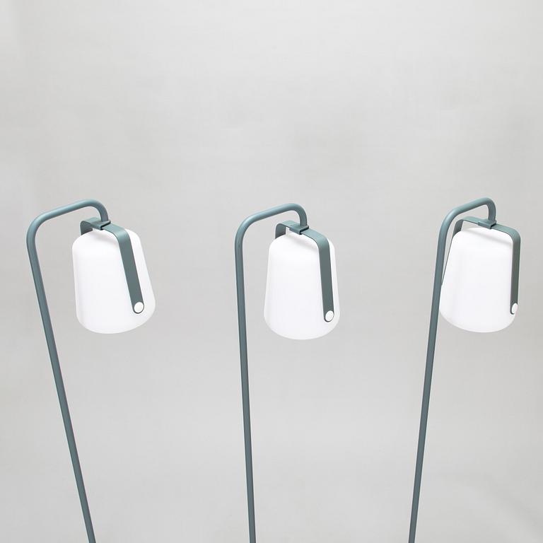 Tristan Lohner, Three 2018 'Balad' lamps and Balad lamp 'upright stand' for Fermob.