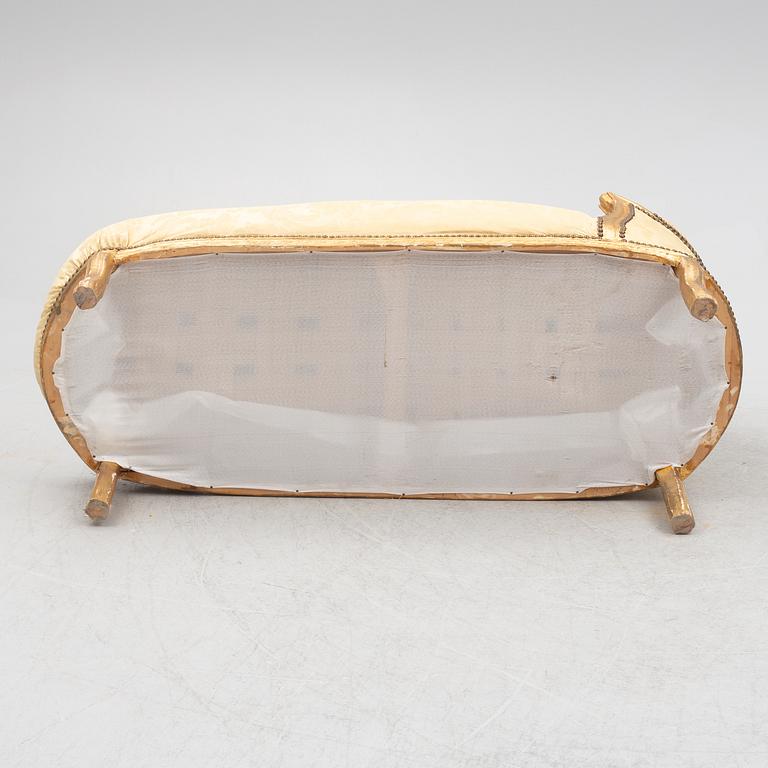 Canapé, Rococo style, first half of the 20th century.