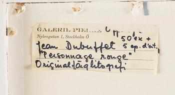 Jean Dubuffet, "Personnage au costume rouge".