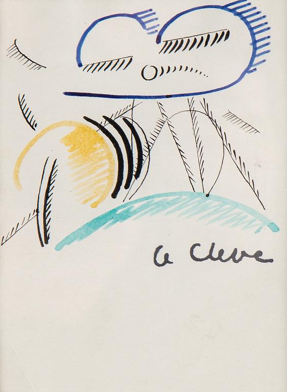 Agnes Cleve, ink, signed.