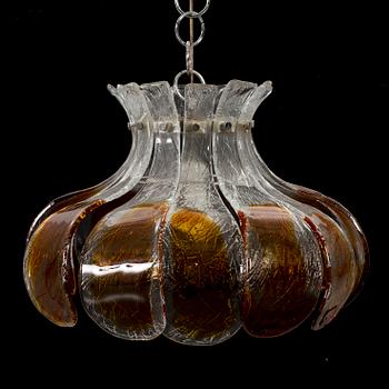 A l1960's CEILING LAMP, problably by Carlo Nason, Mazzega, Murano, Italy.