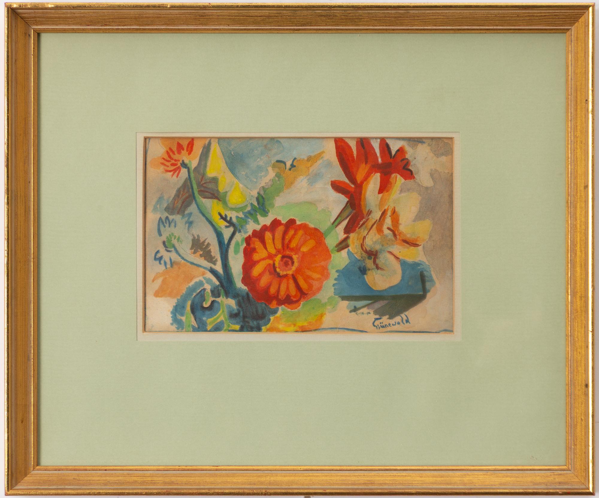 Isaac Grünewald, Flower still life.