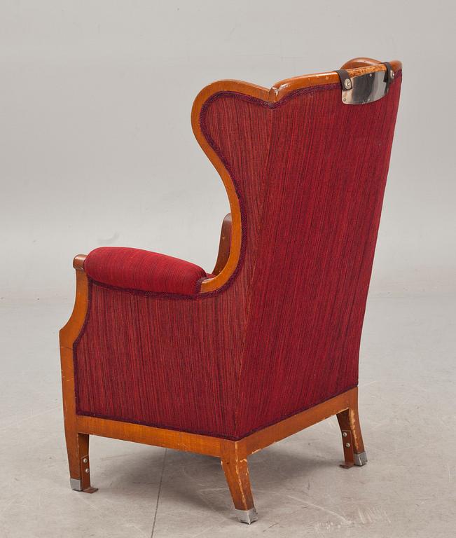 FÅTÖLJ från 1:a Klassvagn. Statens Järnvägar. 1930-tal.