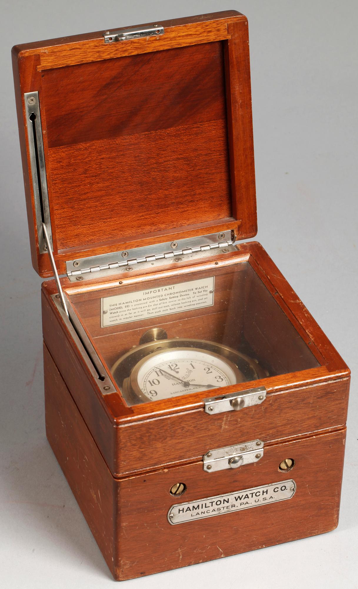 SKEPPSUR / GYRO, Modell 22, Hamilton Watch Co, USA, 1900-talets mitt.