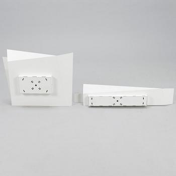 MARCO ZITO, Two wall mounted lights, "Flap 1" and "Flap 3", for Foscarini, Italy. Design year 2009.
