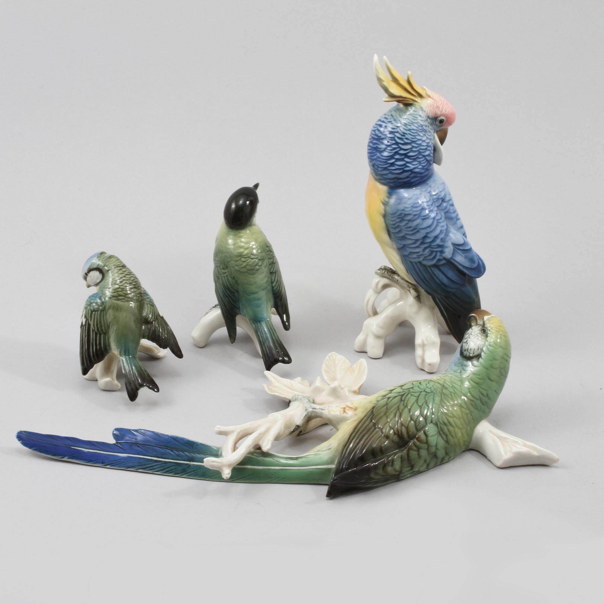 FIGURINER, 4 st, Karl Ens, Tyskland, 1900-tal.