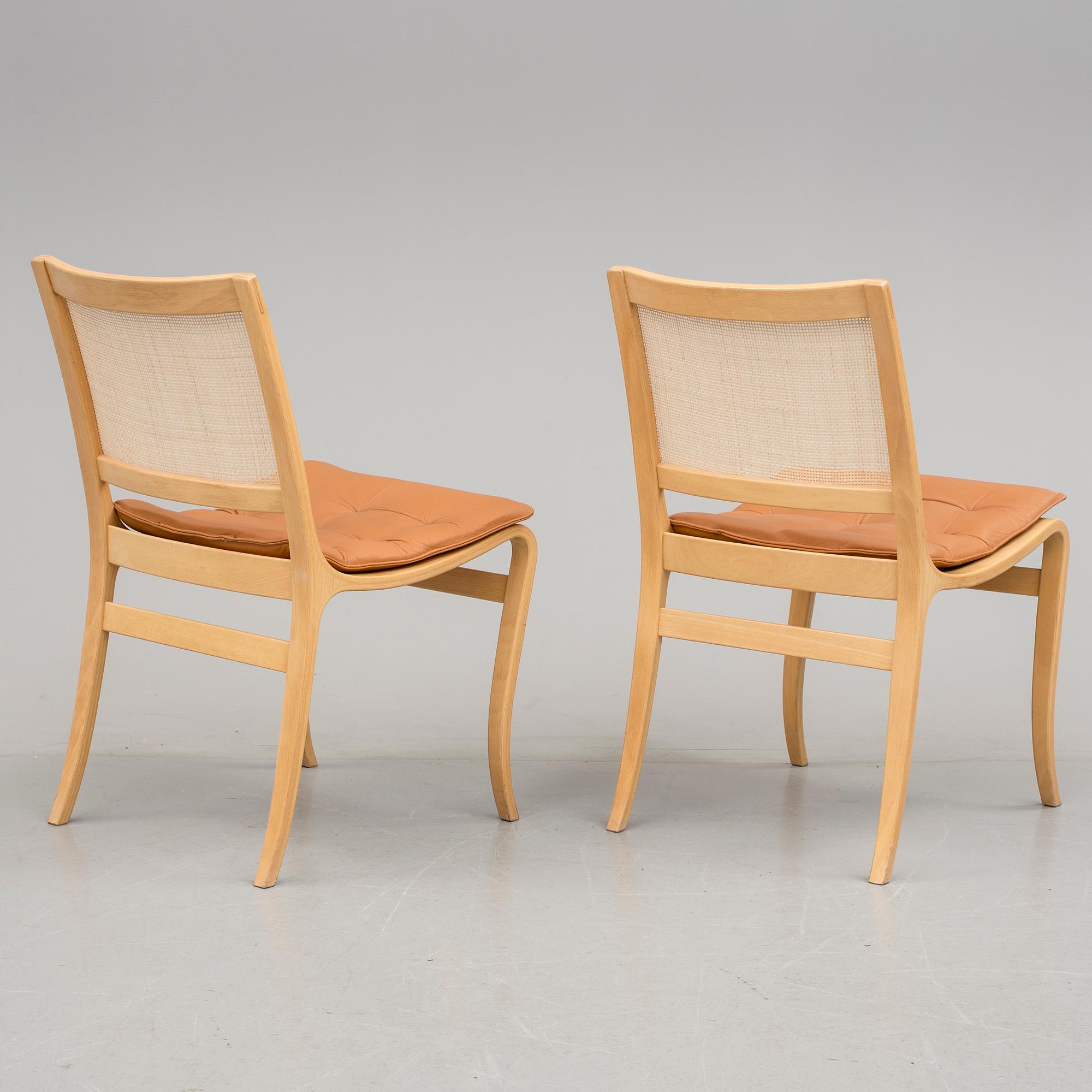 STOLAR, ett par, "Kerstin", Bruno Mathsson, 1900-talets sista kvartal.