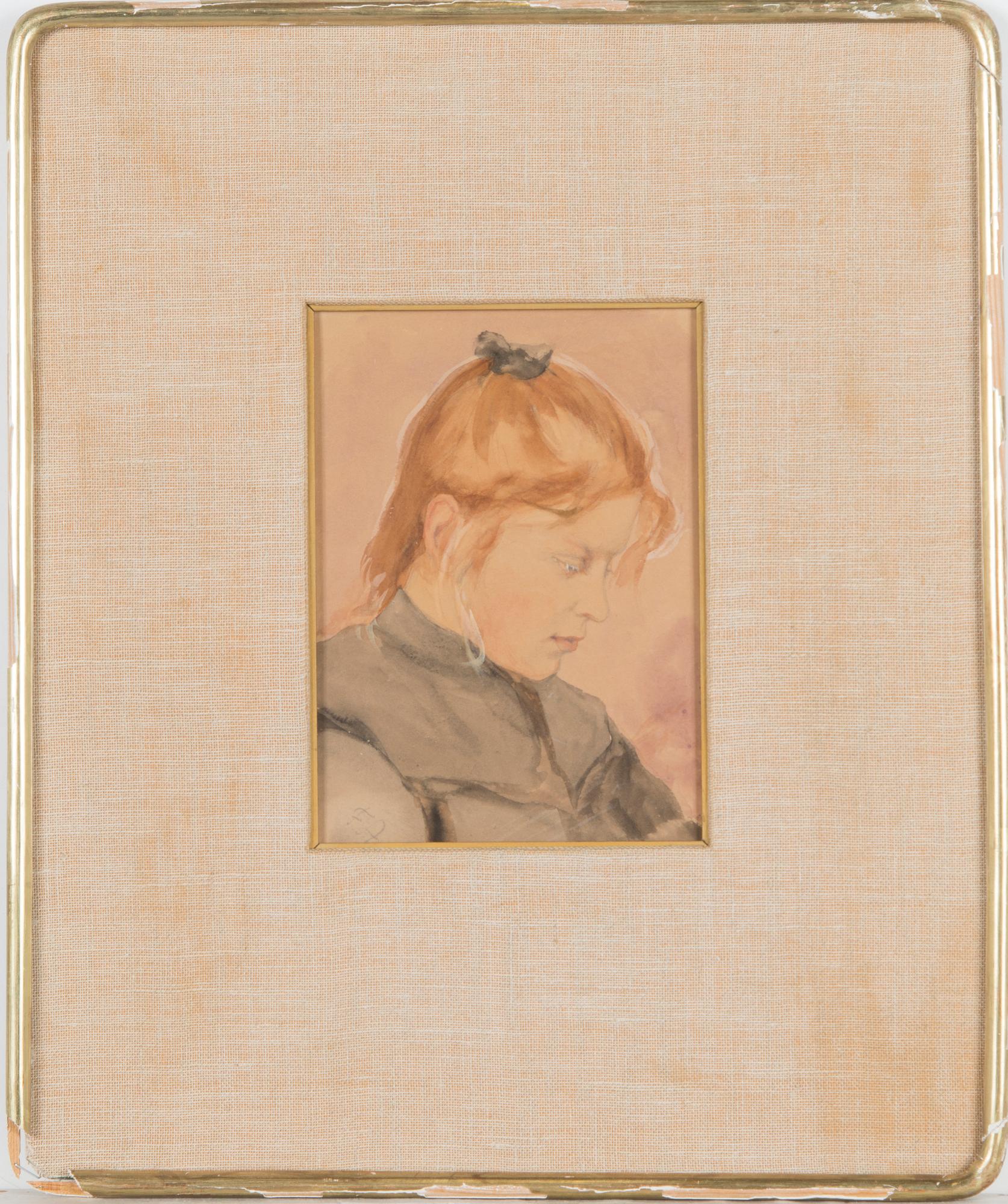 Fredrik Ahlstedt, Tytär Margareta, vuonna 1900.