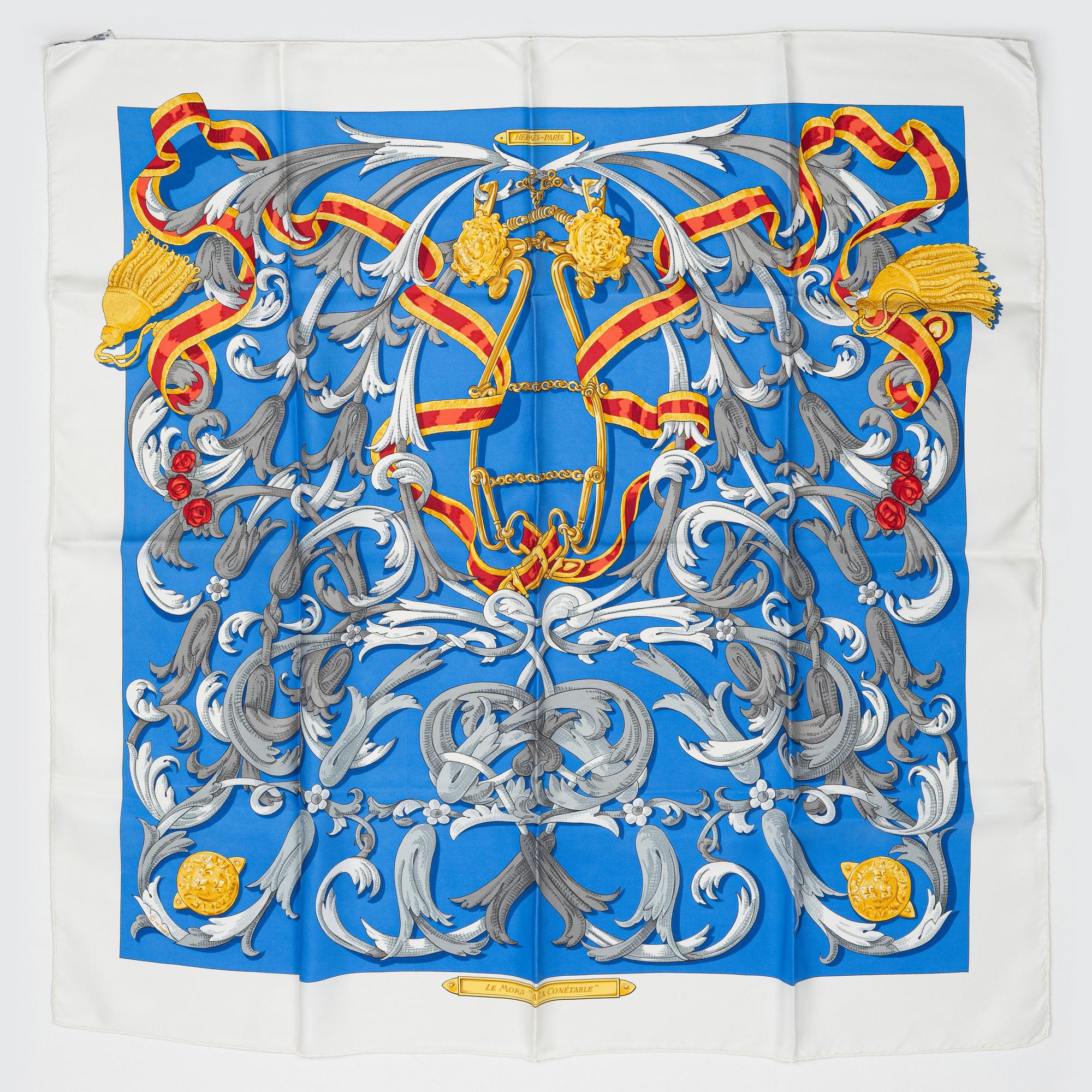 Hermès, scarf, "Paris L'Armee Imperiale Russe de 1816 a 1916".