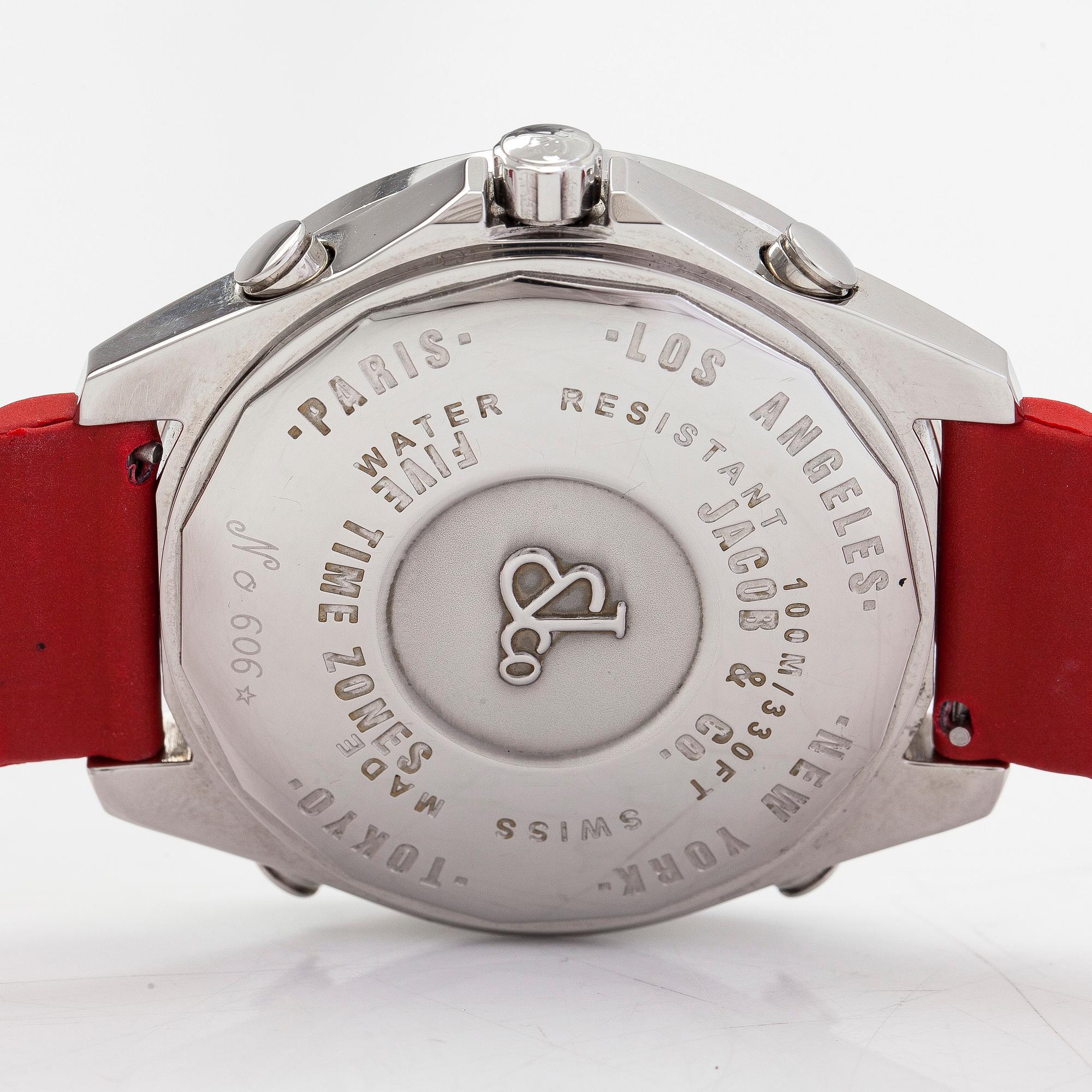 Jacob & Co, Five Time Zones, armbandsur, 46,5 mm.