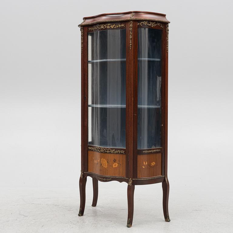 A Louis XV-style display cabinet, mid/second half of the 20th century.