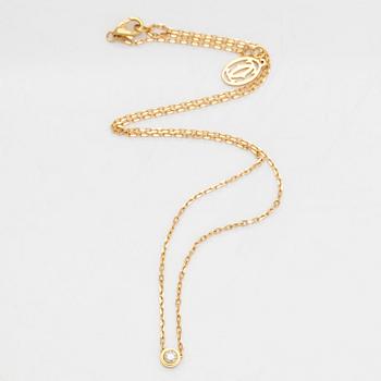 Cartier, Halsband, "d'Amour", 18K guld med en briljantslipad diamant ca 0.05 ct.