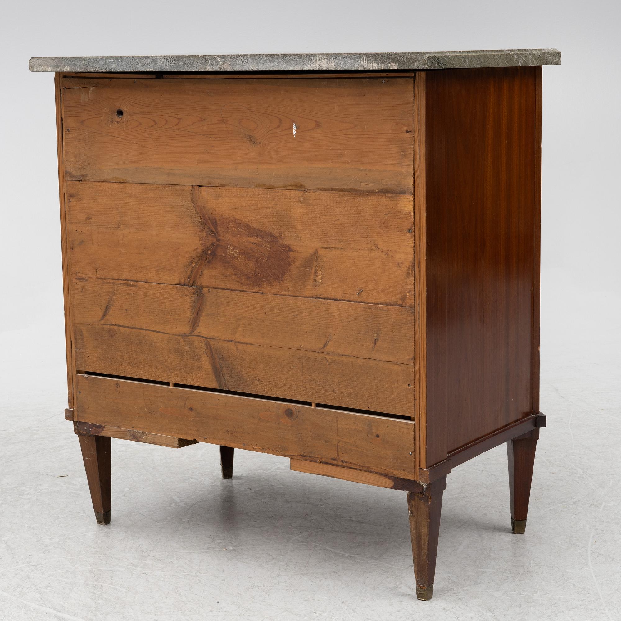 Chest of drawers, Gustavian style, late 19th century.
