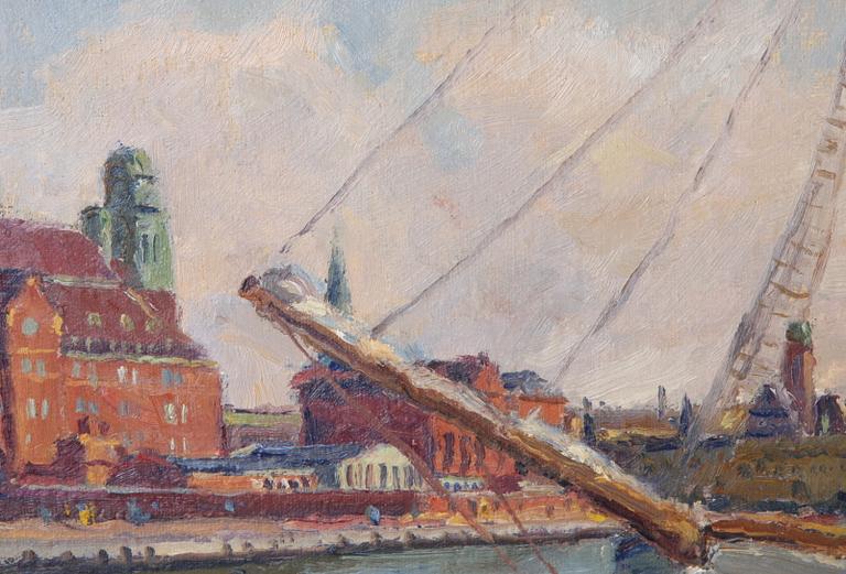 BERLIN, GUSTAV. Olja på duk, sign o dat 1980.