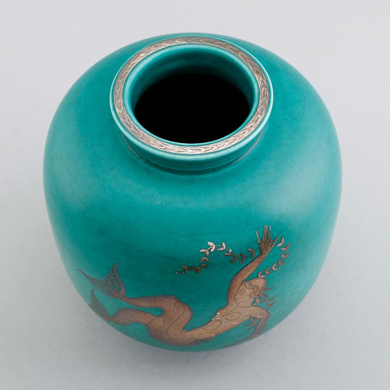 VAS, stengods, Argenta, nr 1132, Gustavsberg.