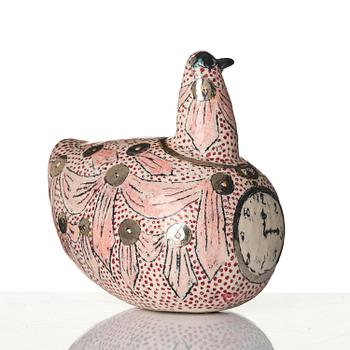 Birger Kaipiainen, a glazed ceramic sculpture of a bird, Arabia, Finland 1970s.