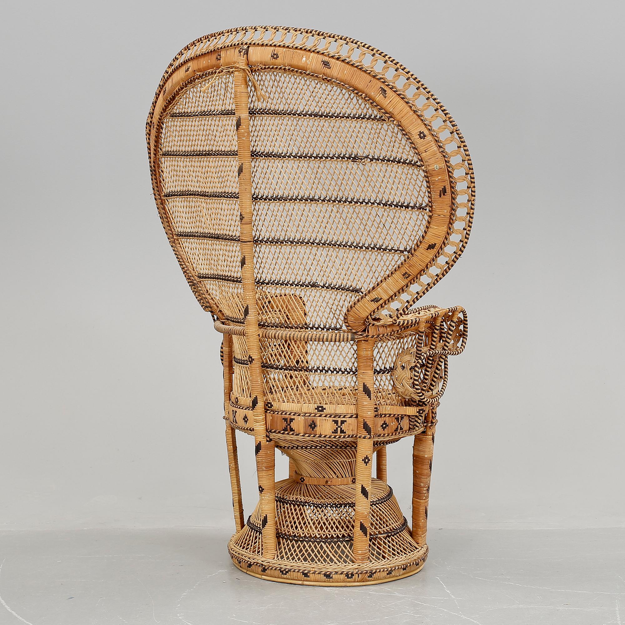 KORGFÅTÖLJ, rotting, 1900-tal.