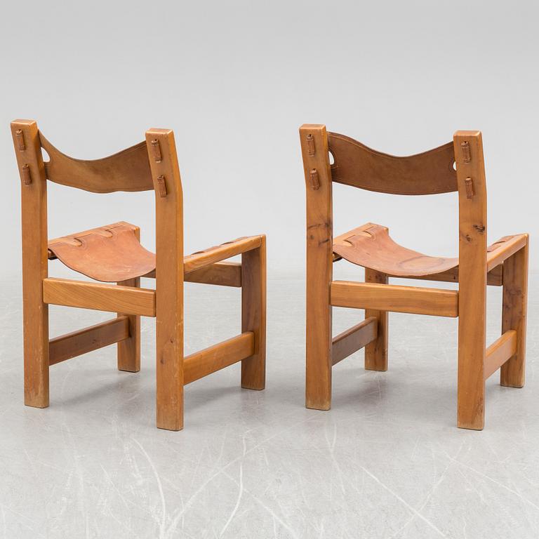 Six French 1960s chairs.