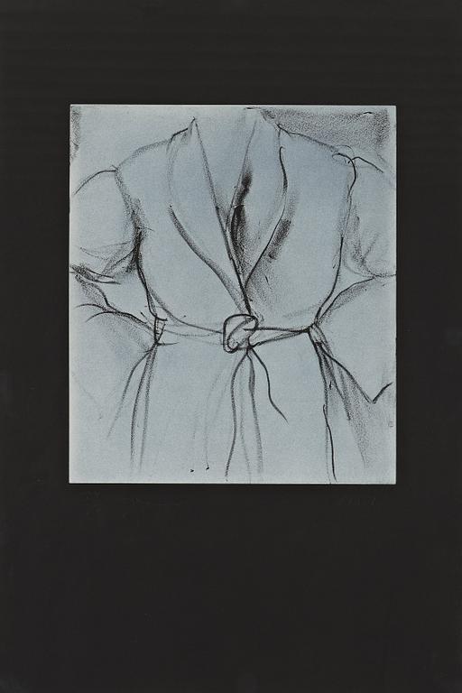 Jim Dine, "The robe goes to town".