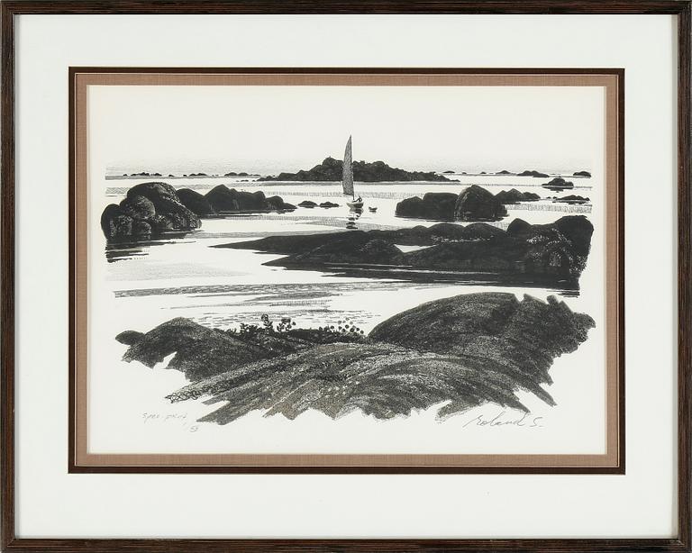 ROLAND SVENSSON, litografi, signerad och numrerad spec. print I/XX.