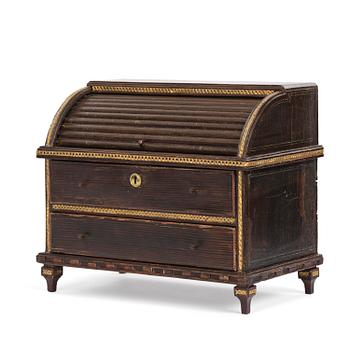 210. A Gustavian painted miniature escritoire.