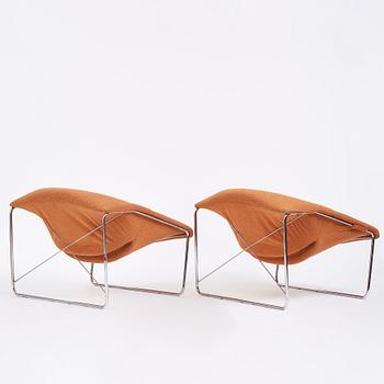 Olivier Mourgue, a pair of easy chairs, Airborne International, France, post 1968.