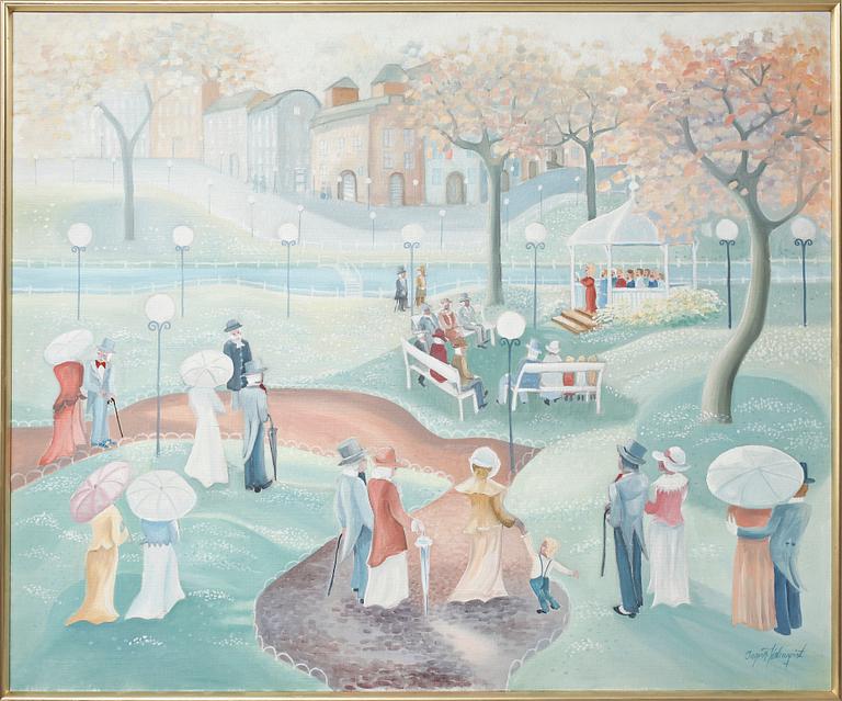 INGVOR HOLMQVIST, olja på duk, sign.