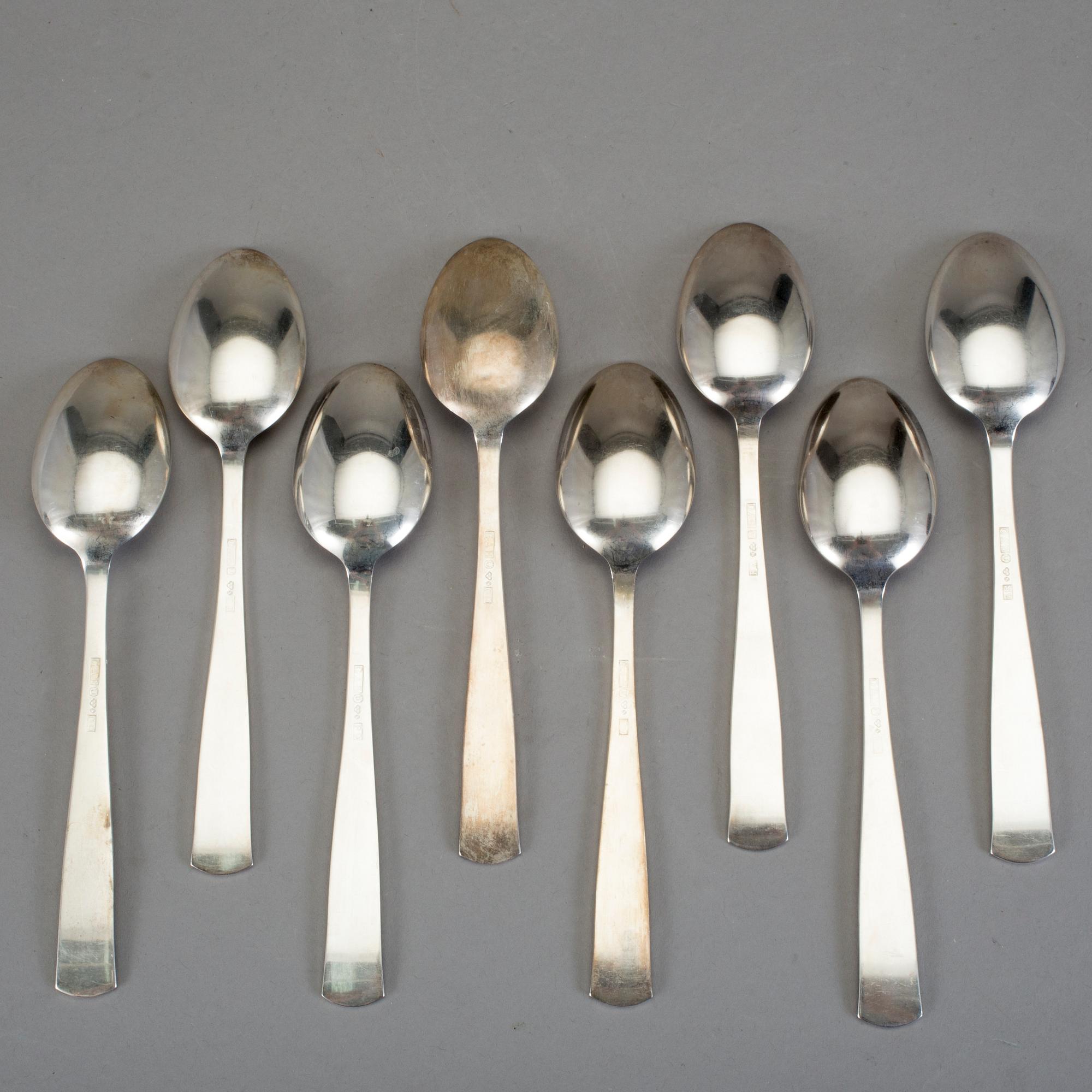 BORDSSKEDAR, "Rosenholm", GAB, Stockholm, 1953 - 1971. Vikt ca 340 gram.