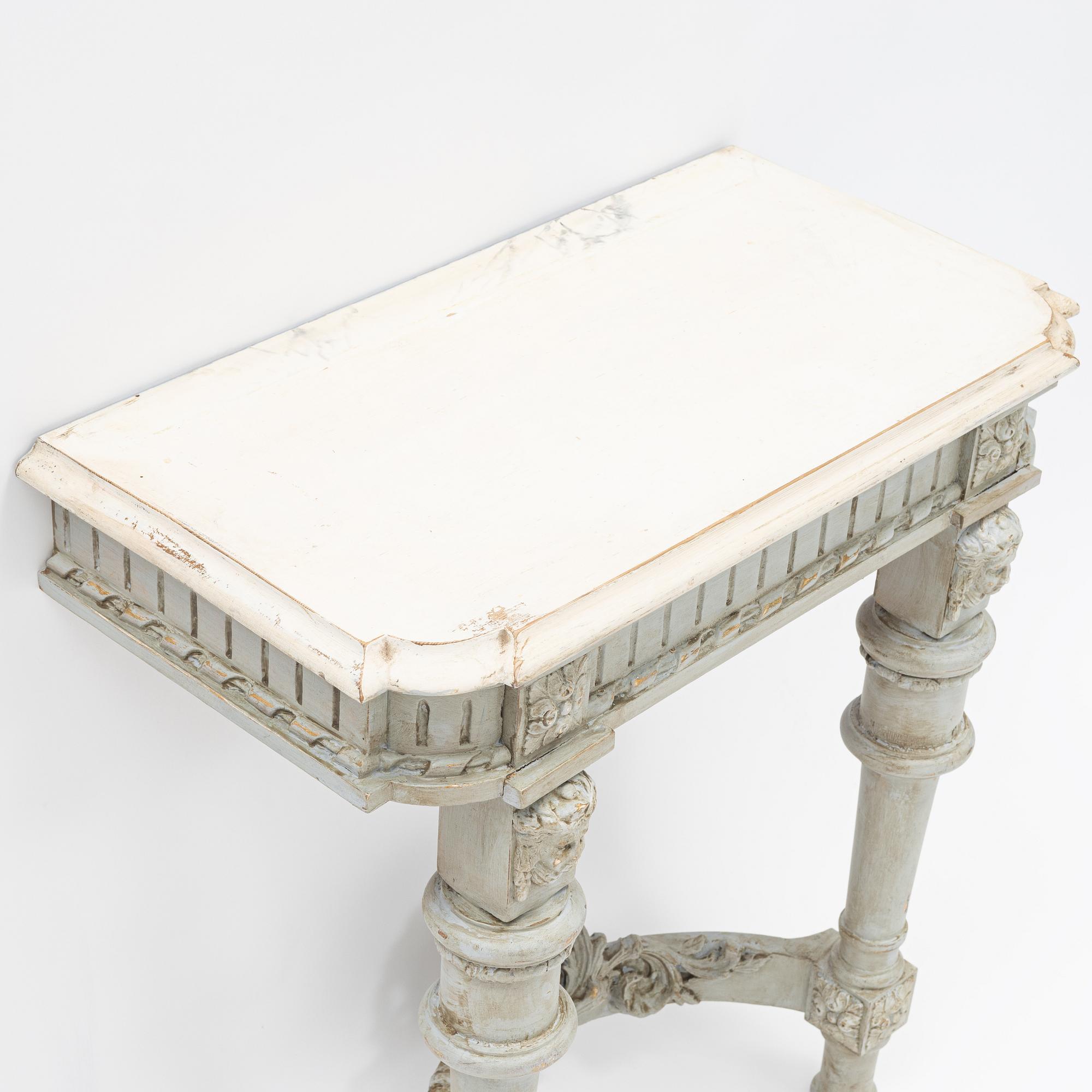 A console table, late 19th century.